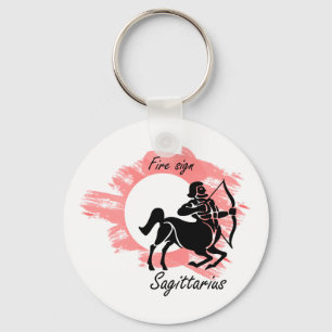 Sagittarius Key Ring