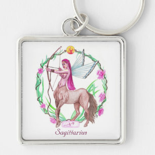 Sagittarius Key Ring