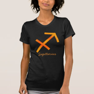 Sagittarius Ladies Shirt- Black T-Shirt