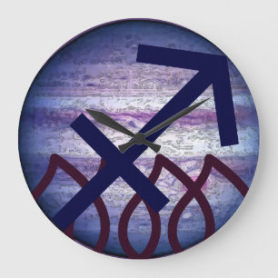 Sagittarius Large Clock