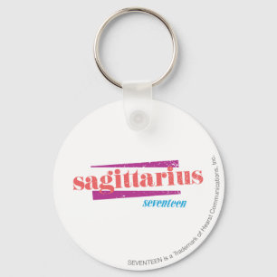 Sagittarius LtPink Key Ring