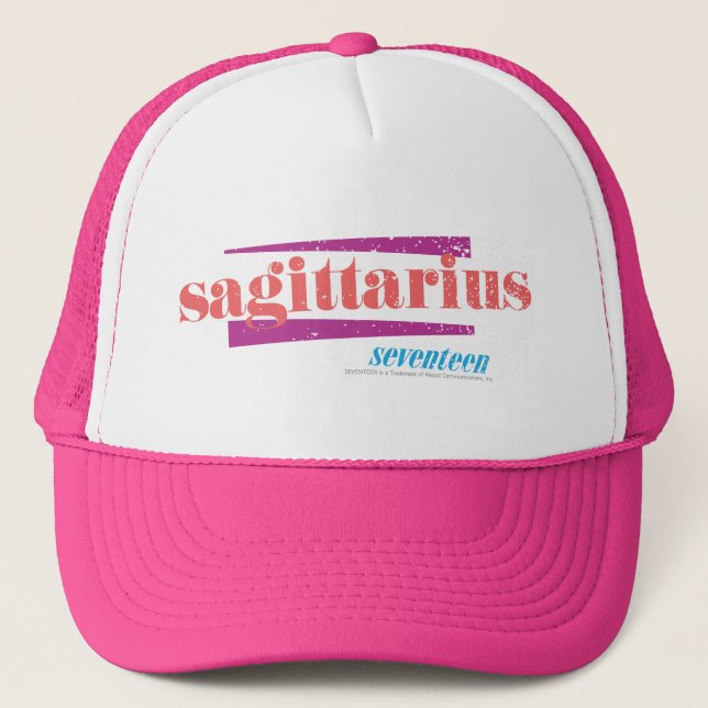 Sagittarius LtPink Trucker Hat (Front)
