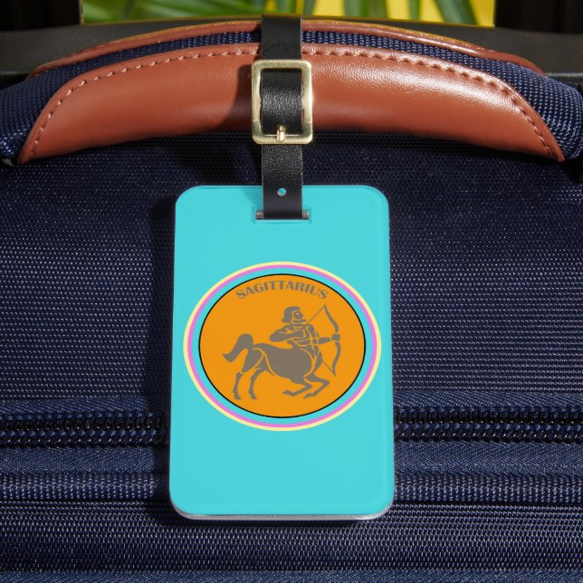 Sagittarius Luggage Tag  (Front Insitu 2)
