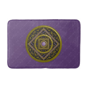 Sagittarius Mandala Bath Mat