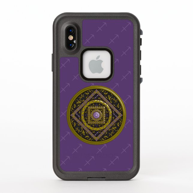 Sagittarius Mandala Lifeproof Case (Back)