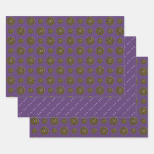 Sagittarius Mandala Wrapping Paper Set