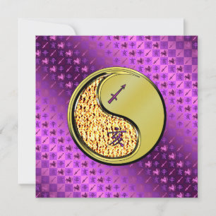 Sagittarius & Metal Boar Card