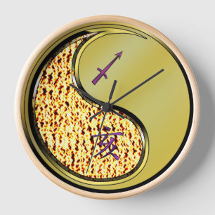 Sagittarius & Metal Boar Clock