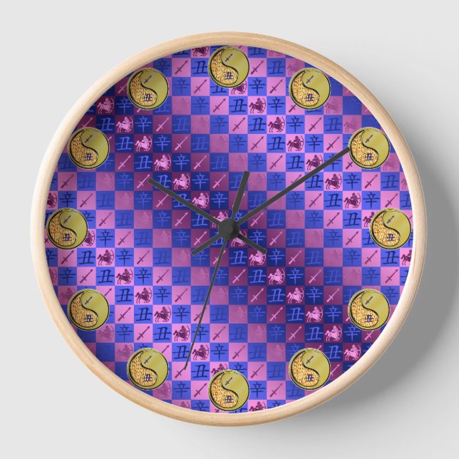 Sagittarius & Metal Ox Clock (Front)