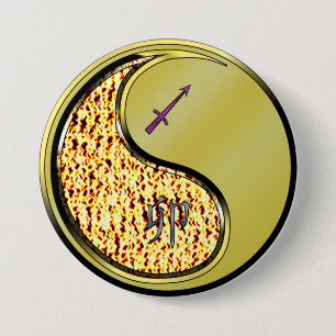 Sagittarius & Metal Rabbit 7.5 Cm Round Badge