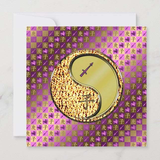 Sagittarius & Metal Rat Card (Front)