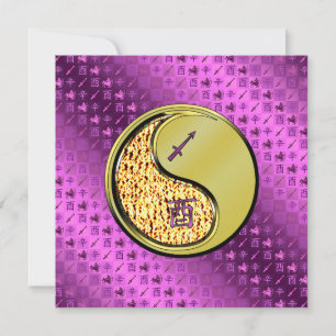 Sagittarius & Metal Rooster Card