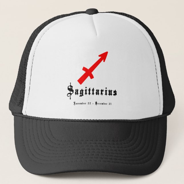 Sagittarius, November 22 - December 21 Trucker Hat (Front)
