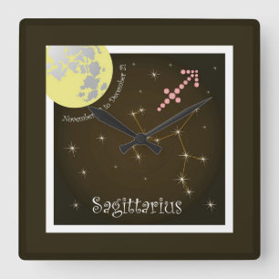 Sagittarius November 23 tons of December 21 Square Wall Clock