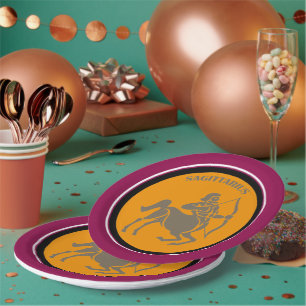 Sagittarius Paper Plate