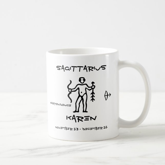 Sagittarius Personalised Coffee Mug (Right)