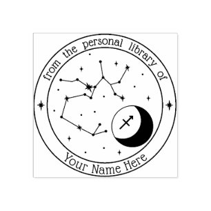 Sagittarius Personalised Zodiac Book Stamp
