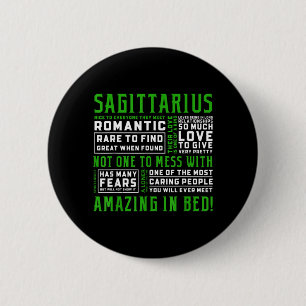 Sagittarius Personality Quote Astrology Funny 6 Cm Round Badge