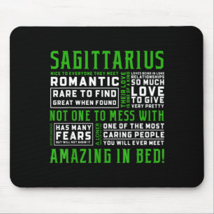 Sagittarius Personality Quote Astrology Funny Mouse Mat