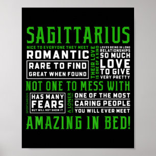 Sagittarius Personality Quote Astrology Funny Poster