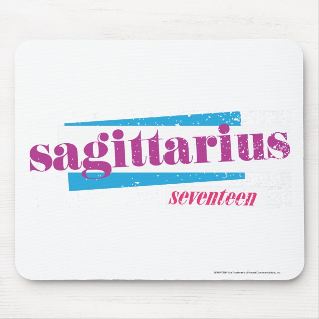 Sagittarius Purple Mouse Mat (Front)