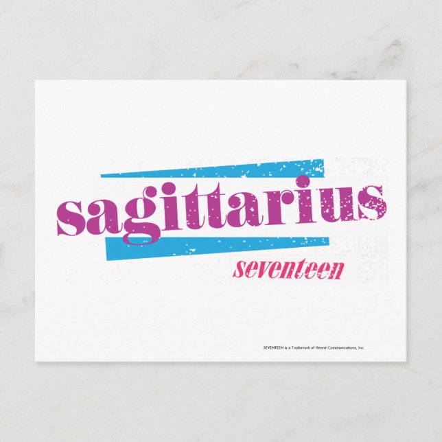Sagittarius Purple Postcard (Front)