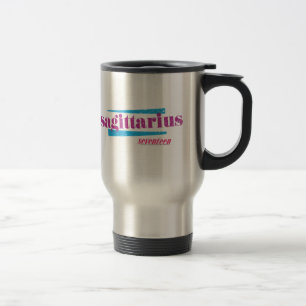 Sagittarius Purple Travel Mug