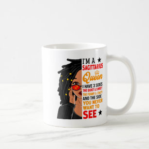 Sagittarius Queen African American Loc'd Woman Zod Coffee Mug