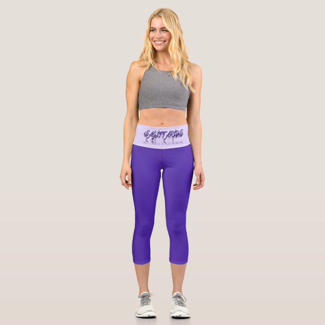Sagittarius -Reflection Capri Leggings (Front)