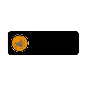 Sagittarius Return Address Label