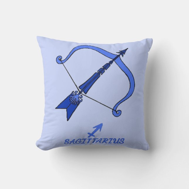 Sagittarius Reversible Throw Pillow (Front)