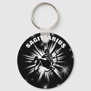 Sagittarius sign key ring