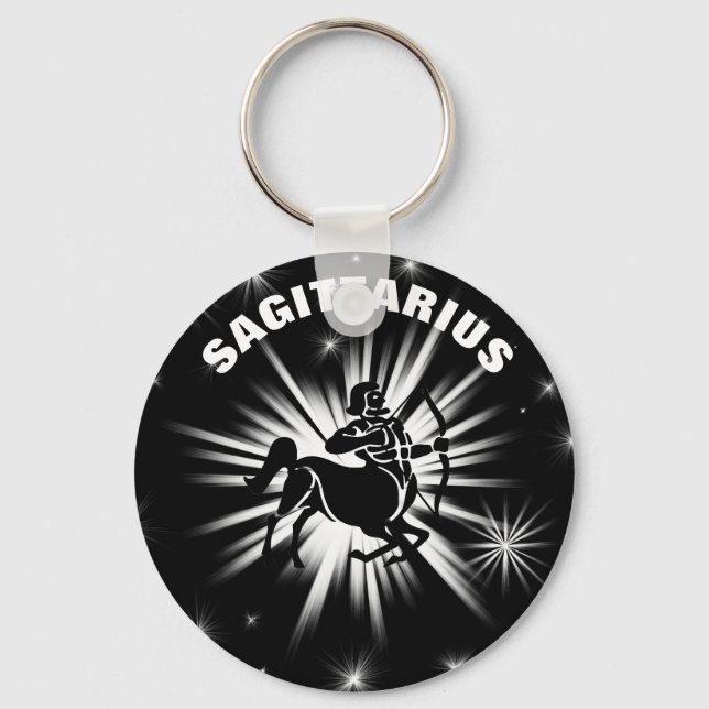 Sagittarius sign key ring (Front)