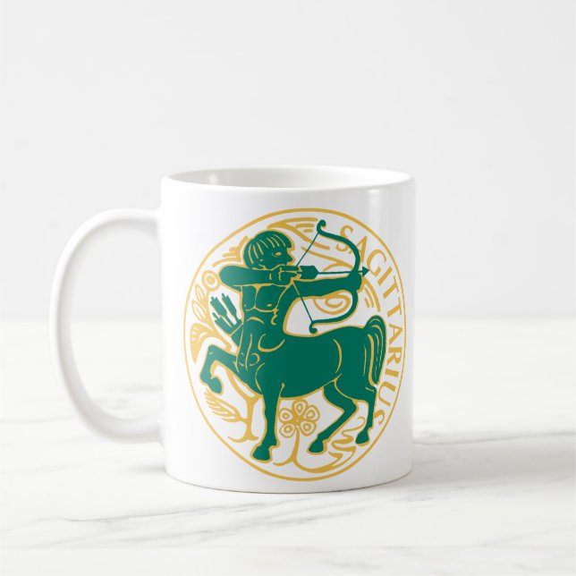 Sagittarius Sign of the Zodiac Coffee Mug (Left)