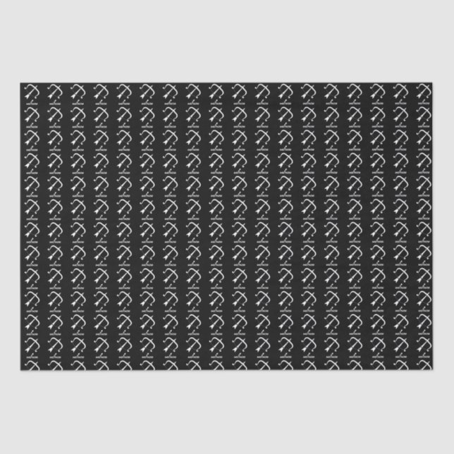 Sagittarius Silhouette Wrapping Paper (Front)