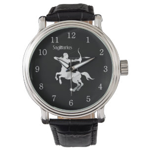 Sagittarius Silver Archer Zodiac Watch
