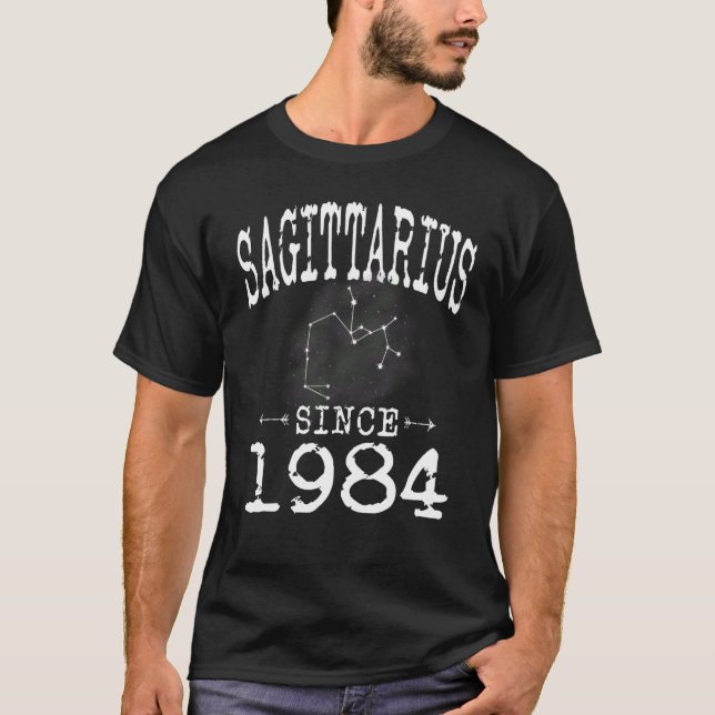 Sagittarius Since 1984 Constellation Sagittarius B T-Shirt (Front)