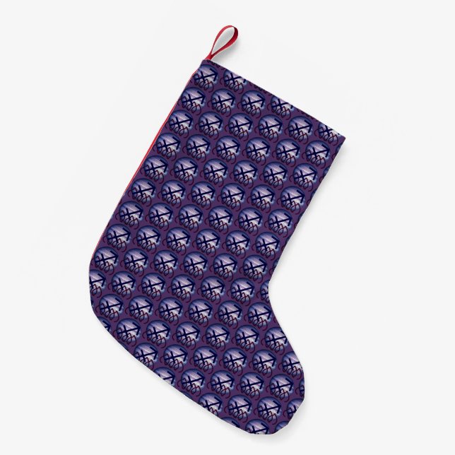 Sagittarius Small Christmas Stocking (Front (Hanging))