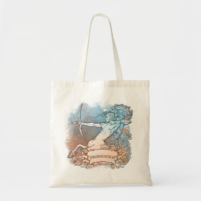 Sagittarius Star Sign Tote Bag (Front)
