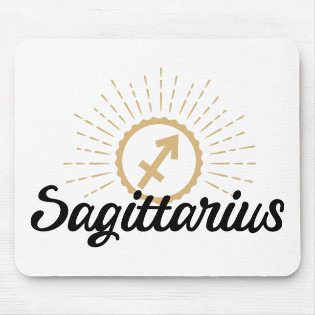 Sagittarius Starburst Symbol Mouse Mat (Front)