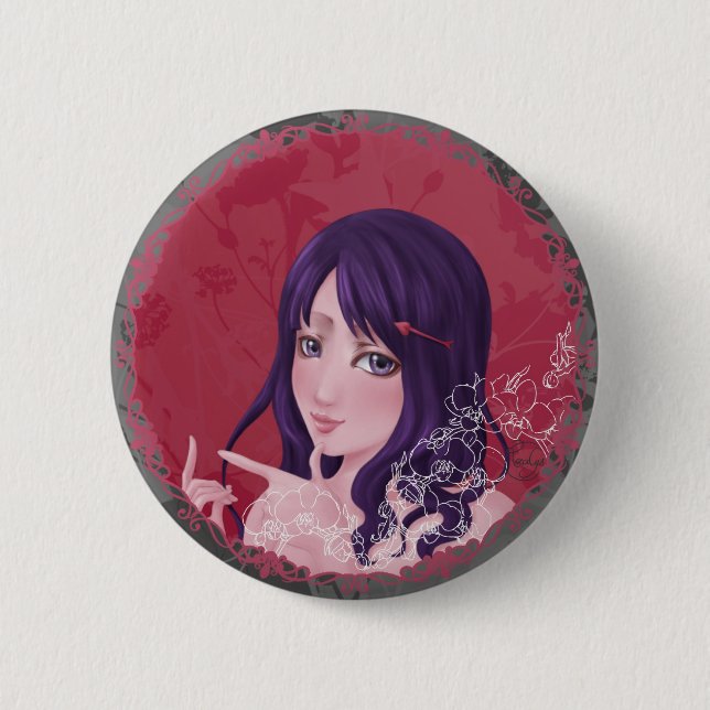 - Sagittarius swipes in 6 Cm Round Badge (Front)