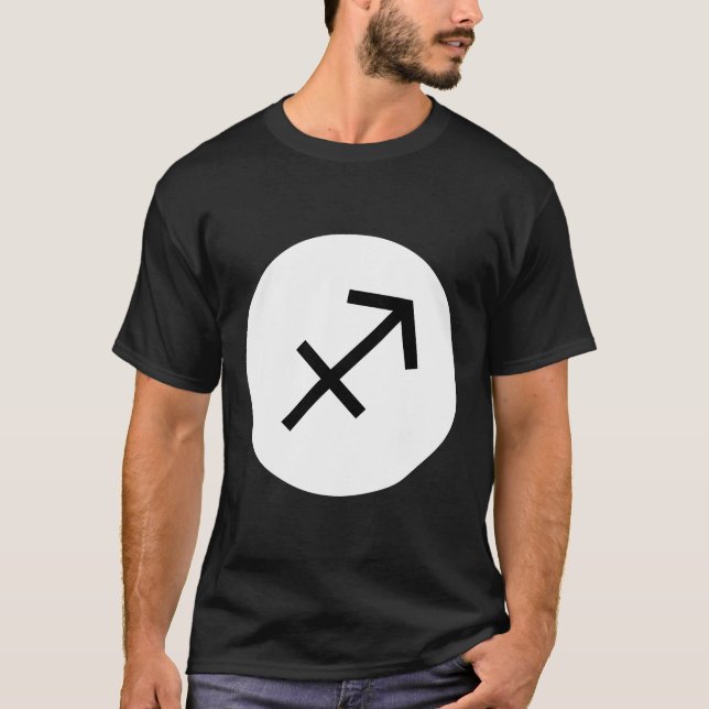 Sagittarius Symbol - Dark Tee (Front)