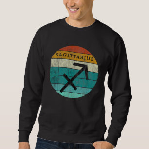 Sagittarius Symbol Horoscope Astrology Retro New A Sweatshirt