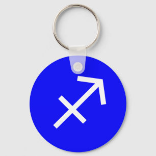 Sagittarius Symbol Key Ring