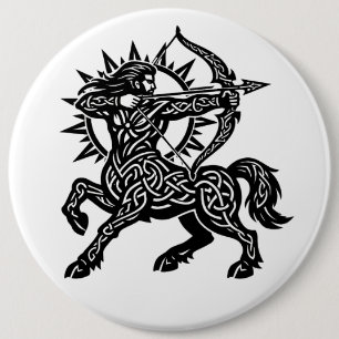 Sagittarius — The Archer by BurnsInHell 6 Cm Round Badge