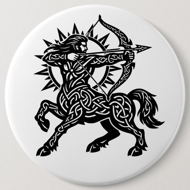 Sagittarius — The Archer by BurnsInHell 6 Cm Round Badge (Front)