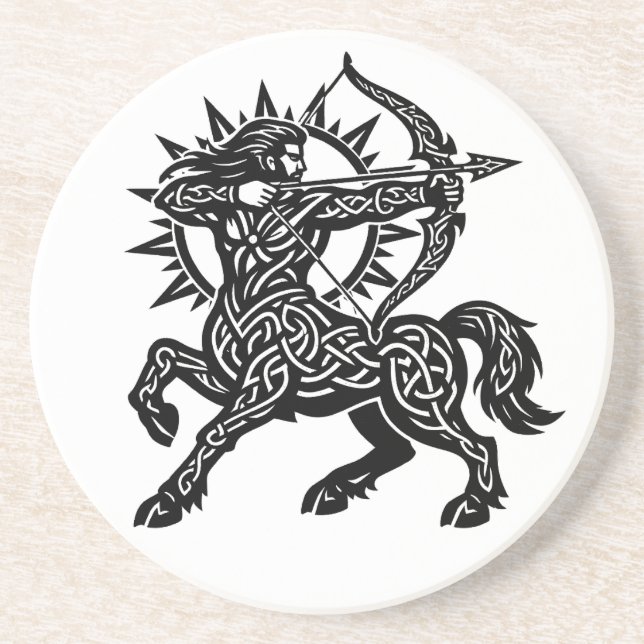 Sagittarius — The Archer by BurnsInHell Coaster (Front)