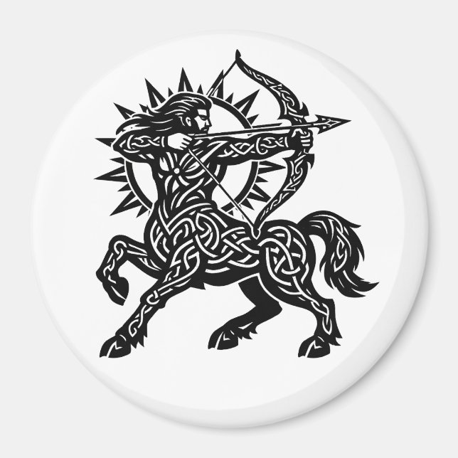 Sagittarius — The Archer by BurnsInHell Magnet (Front)