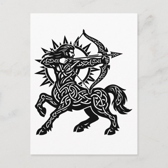 Sagittarius — The Archer by BurnsInHell Postcard (Front)