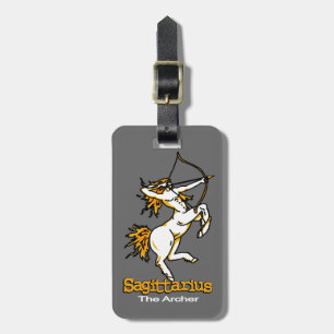 Sagittarius The Archer horoscope id luggage tag